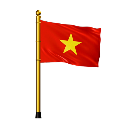 Vietnam Flag  3D Icon