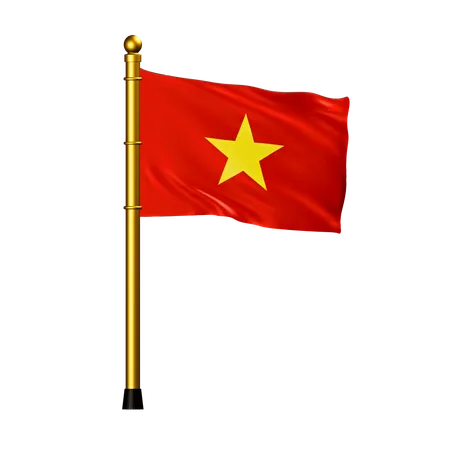 Vietnam Flag  3D Icon