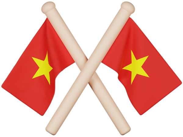 Vietnam Flag  3D Icon