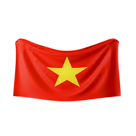 Vietnam-Flagge  3D Icon