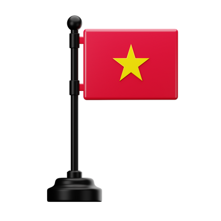 Vietnam-Flagge  3D Icon