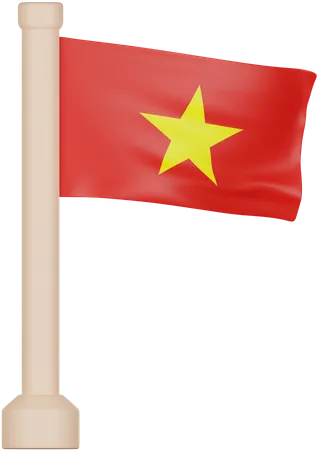 Vietnam-Flagge  3D Icon