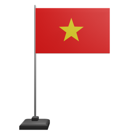 Vietnam-Flagge  3D Icon