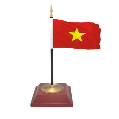 Vietnam-Flagge  3D Icon