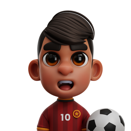 VIETNAM PLAYER WITH BALL  3D Icon