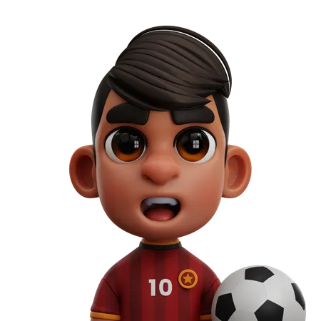 VIETNAM PLAYER WITH BALL  3D Icon