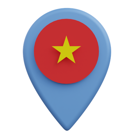 Standort Vietnam  3D Icon