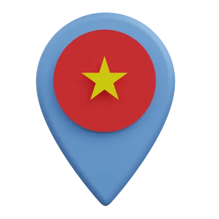 Standort Vietnam  3D Icon