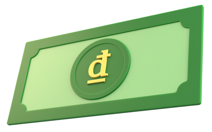 Vietnamese Dong Money  3D Icon