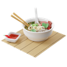 3d pho bo soup logo