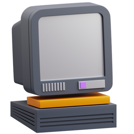 Vieux ordinateur  3D Icon