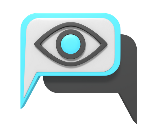 View Chat  3D Icon