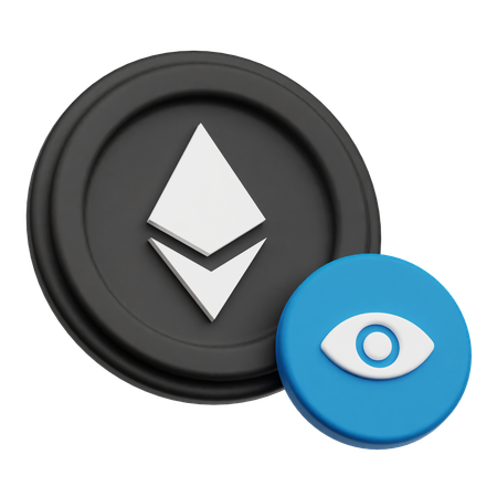 View Ethereum Crypto Coin  3D Icon