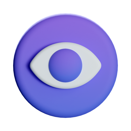 視線  3D Icon