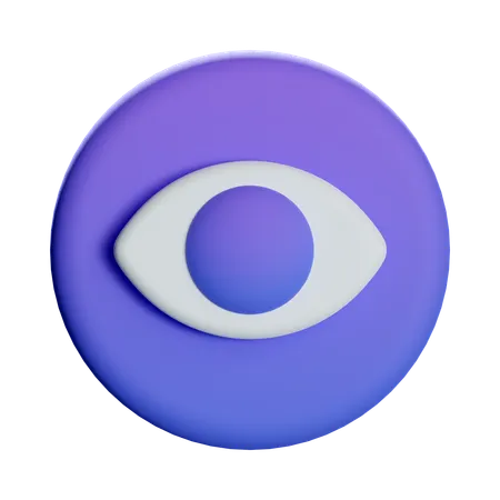 View Eye  3D Icon