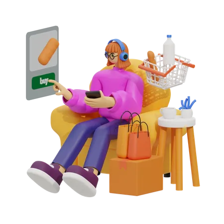 View of Your Favorite Products  3D Illustration
