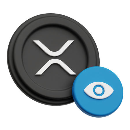 View XRP Crypto Coin  3D Icon