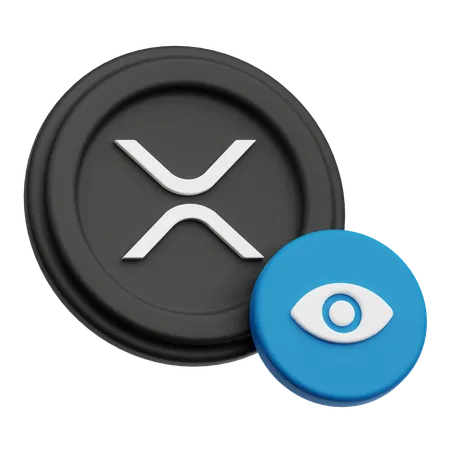 View XRP Crypto Coin  3D Icon