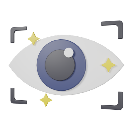 Viewfinder Eye 3D Icon