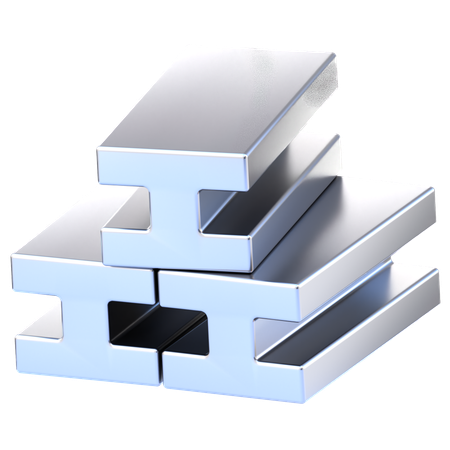 Viga de acero  3D Icon