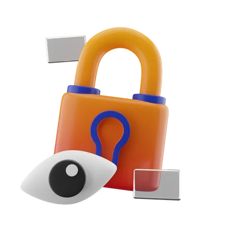 Vigilância de segurança  3D Icon