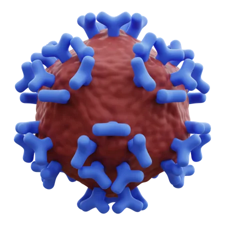 Virus VIH  3D Icon