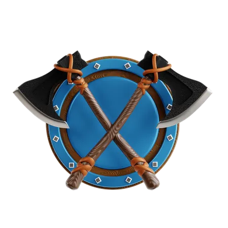 Viking Badges  3D Icon