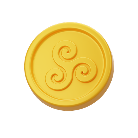 Viking Coin  3D Icon