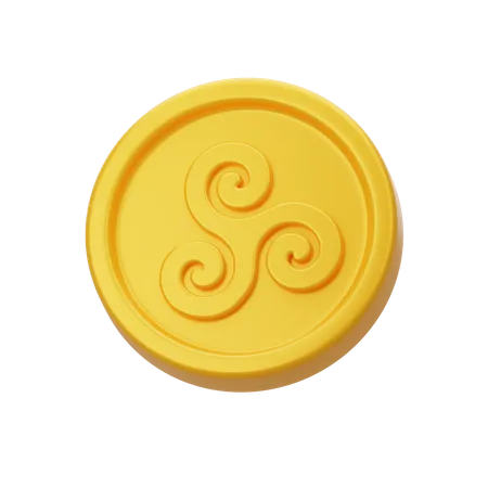 Pièce de monnaie viking  3D Icon