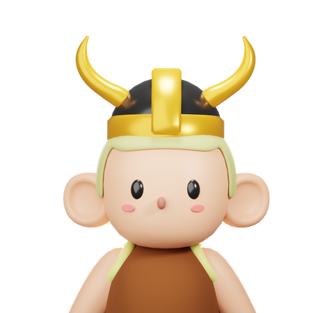 Viking Costume Avatar  3D Icon