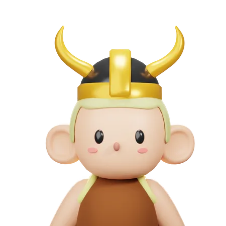 Viking Costume Avatar  3D Icon