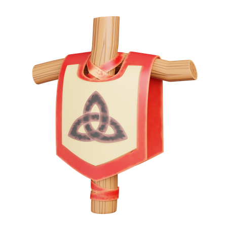 バイキングの旗  3D Icon