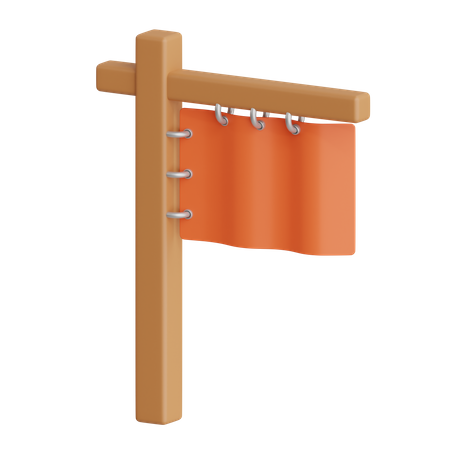 Viking Flag  3D Icon