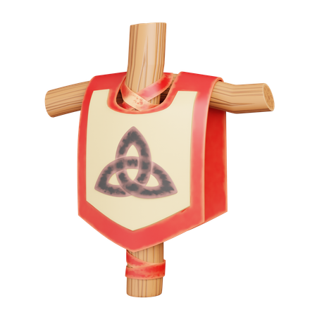 Viking Flag  3D Icon