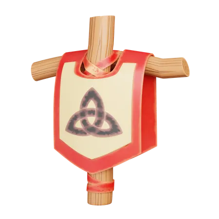 Viking Flag  3D Icon