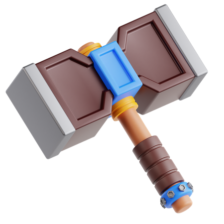 Viking Hammer  3D Icon