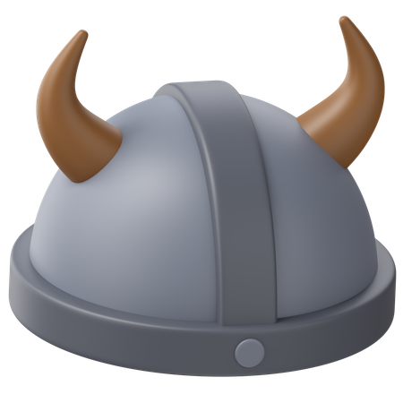 Viking Hat  3D Icon