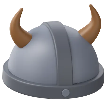 Viking Hat  3D Icon