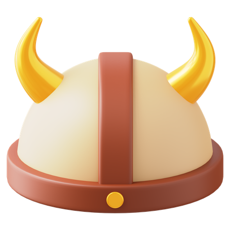 Viking Hat  3D Icon