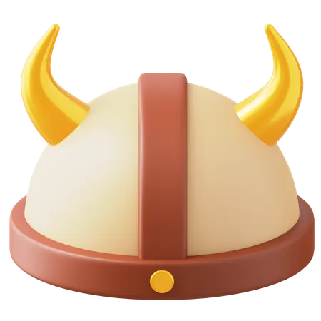 Viking Hat  3D Icon