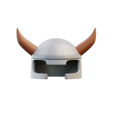 Viking Helmet 3D Illustration