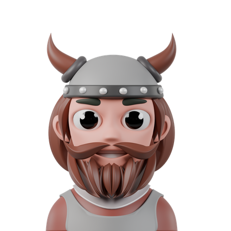 Viking Man  3D Icon