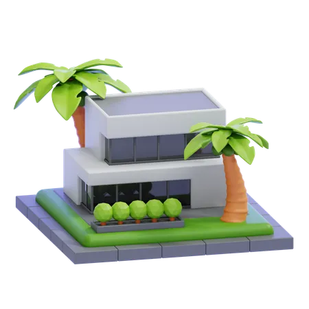 Villa  3D Icon