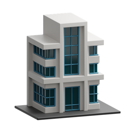 Villa Building  3D Icon
