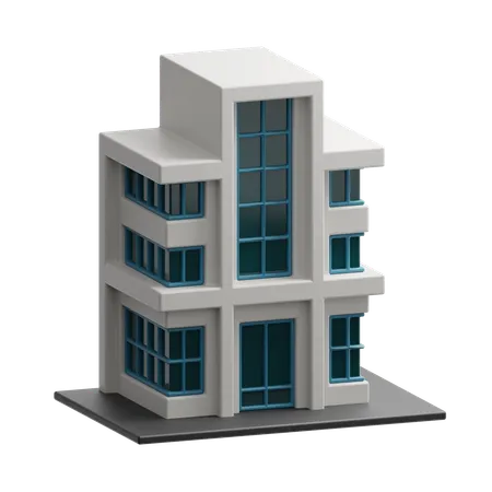 Villa Building  3D Icon