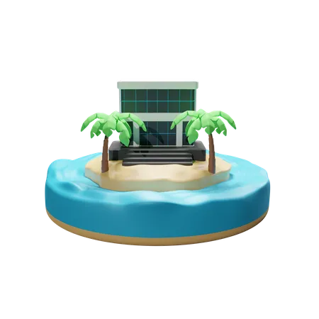 Villa On The Island Download This Item Now 3D Icon