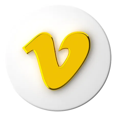 Vimeo  3D Icon