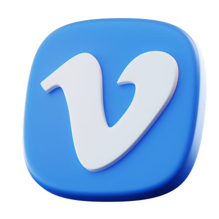 Vimeo  3D Icon