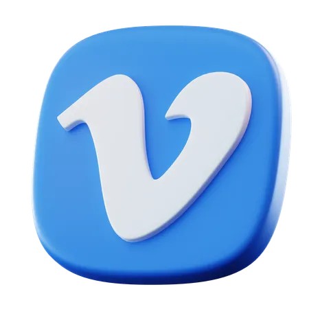 Vimeo  3D Icon