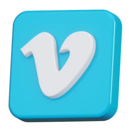 Vimeo  3D Icon